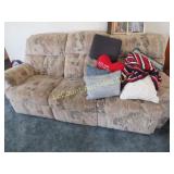 electric sofa reclining ends heated vibrating