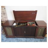 vintage Scott stereo cabinet turn table radio
