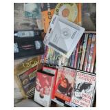 assorted DVD movies casette tape cleaner