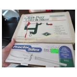 2 apple peelers & bread slicer
