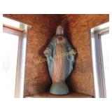 large concrete Mary religious statue very heavy