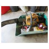 older  Partner 5000 chainsaw w misc supplies