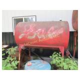 large tank on stand