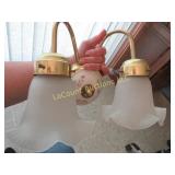 2 light sconce w extra shades