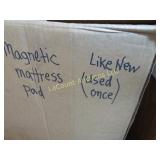 Queen size magnetic mattress pad