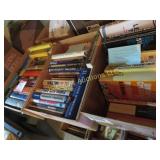 3 boxes assorted books
