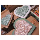 16 garden decor hearts 8 boxes of 2 sets