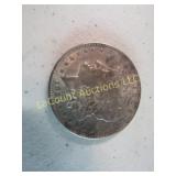 1921 Morgan silver dollar