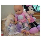 Minnie Mouse plush doll pig dog