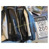 Corvette jacket tin speed limit sign poster mags