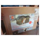 Thermo heated outdoor kitty house extra wide