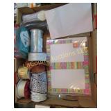 assorted new rolls ribbon paper envelopes