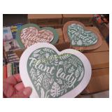 16 sets of 3 wood garden plaques 8 boxes of 2