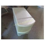 2 drawer plastic storage units
