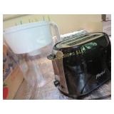 water pitcher & toaster