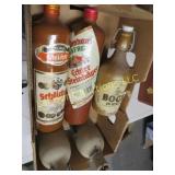 assorted German bottles