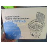 folding washing machine for clothing