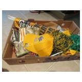 Green Bay Packer Draft memorabilia hats flags