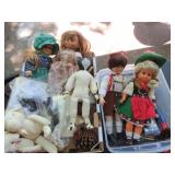 assorted dolls bears cat fisher price figure