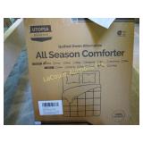 Utopia all season white comforter down alternative