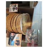 20 wicker paper plate holders assorted coasters