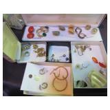 assorted costume jewelry earrings