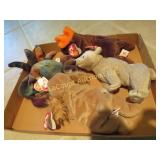 vintage beanie babies SO  CUTE! crab moose bear