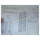 metal pole fabric shelf shelving unit
