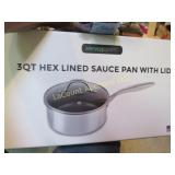 servappetit  3 qt  hex lined sauce pan w lid