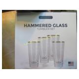 servappetit hammered glass tumbler set