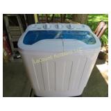 Erivess portable clothes twin tub washing machine