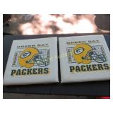 2 Green Bay Packer seat cushions