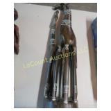 large momma baby giraffe wood figure