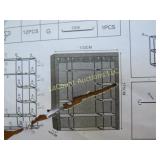metal pole fabric shelf shelving unit