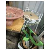 plant stand planters baskets gardening tools