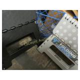 2 folding step stools wire rack