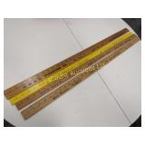 vintage yard sticks advertising