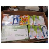 assorted light bulbs bandaids