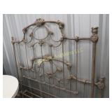 ornate wrought iron headboard footboard heavy pc