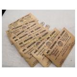 new old stock Pikle-Rite pinbacks in packages