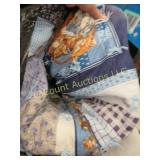 cat themed tied comforter quilt