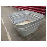 galvanized wash tub