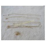 5 grams 14k gold necklaces earring