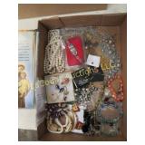 assorted costume jewelry