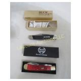 2 Buck pocket knives unused in boxes
