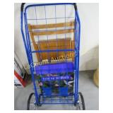folding shopping cart wood chair hanging birdbath