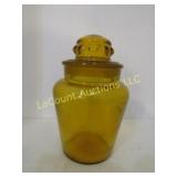 1 vintage amber canister