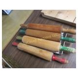 vintage wood rolling pins