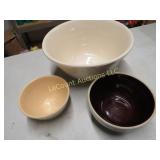 vintage bowls stripe pink blue