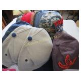 assorted baseball advertising Trump Alaska hats